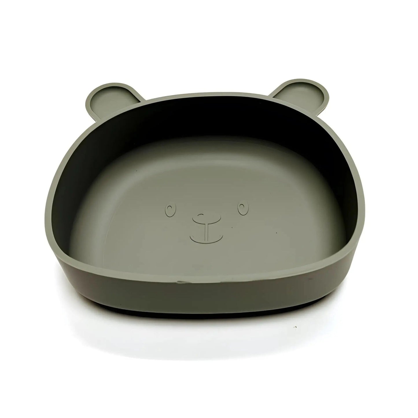 présentation de l'assiette bébé ventouse coloris vert