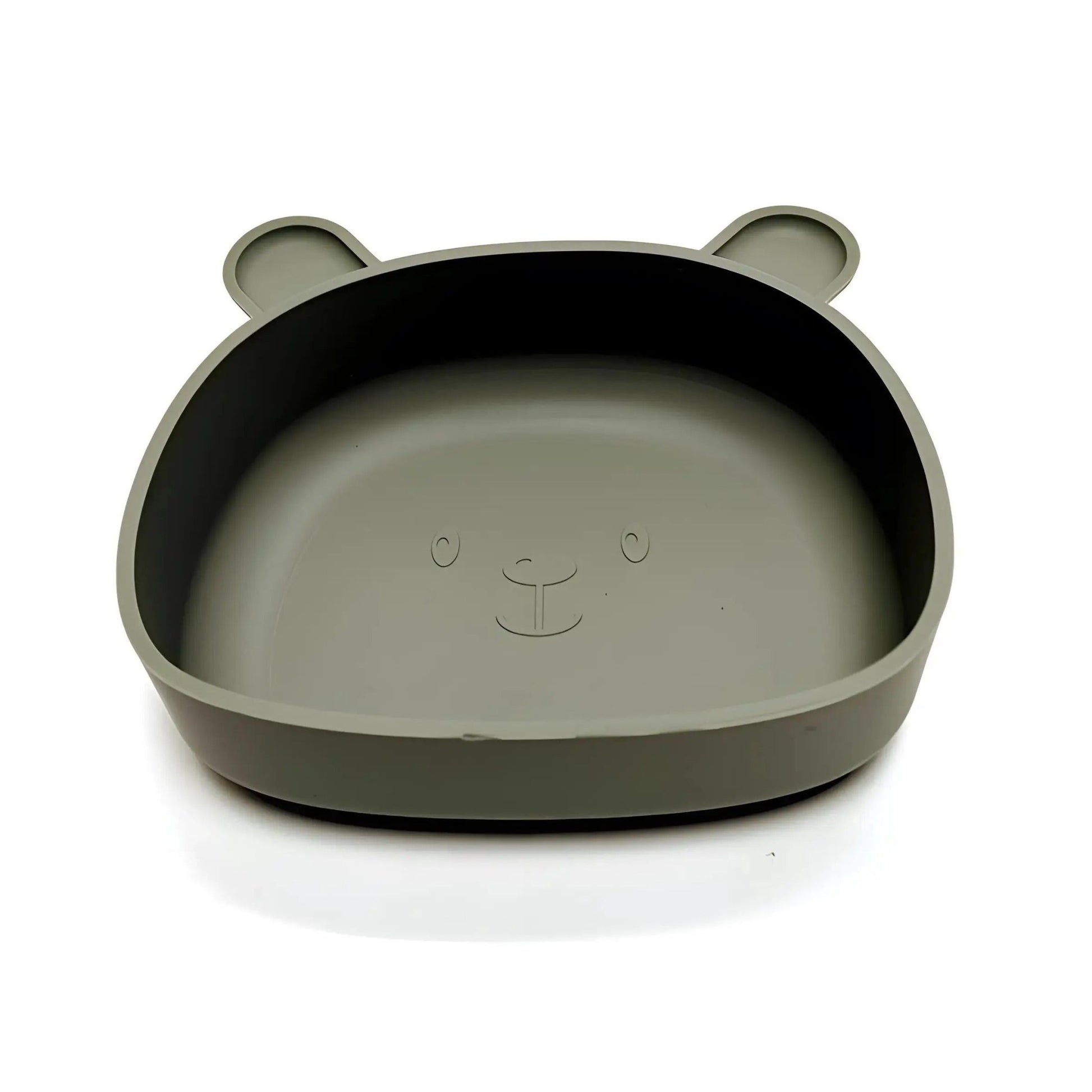 présentation de l'assiette bébé ventouse coloris vert