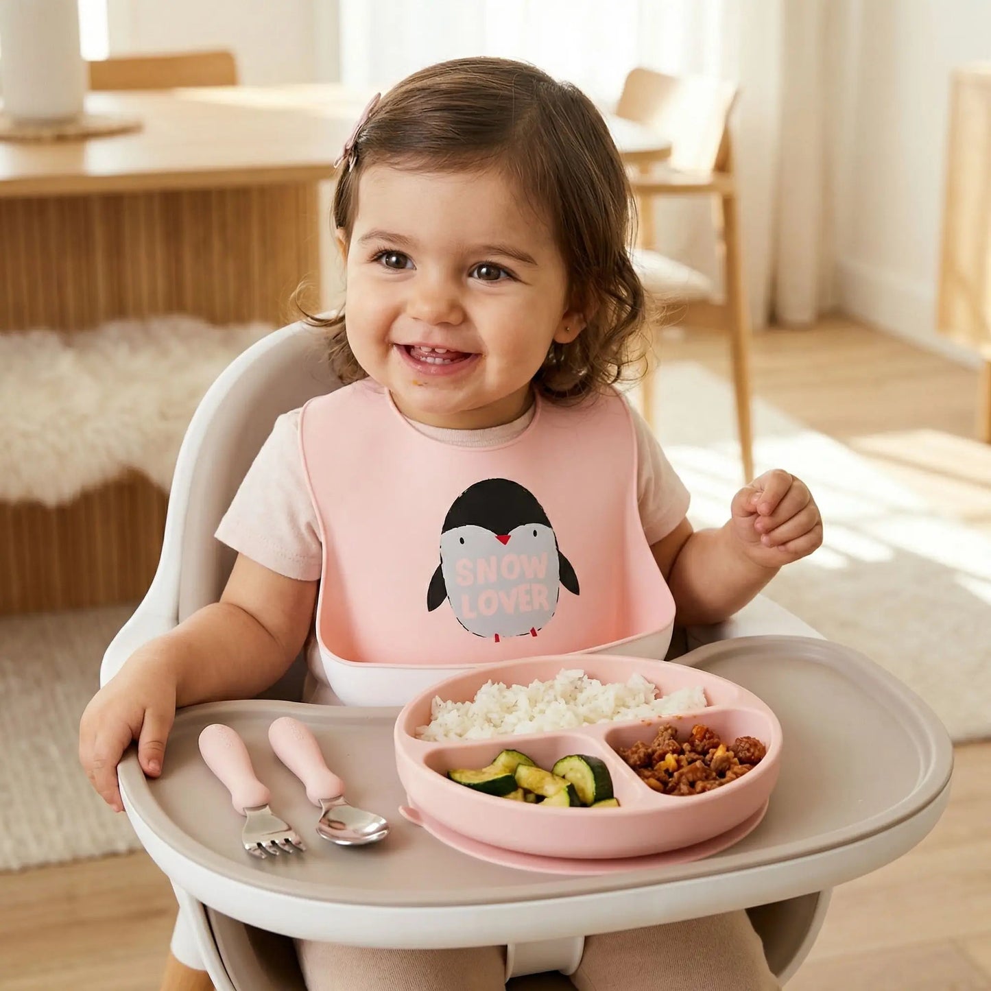 Bavoir imperméable | Silicone lavable