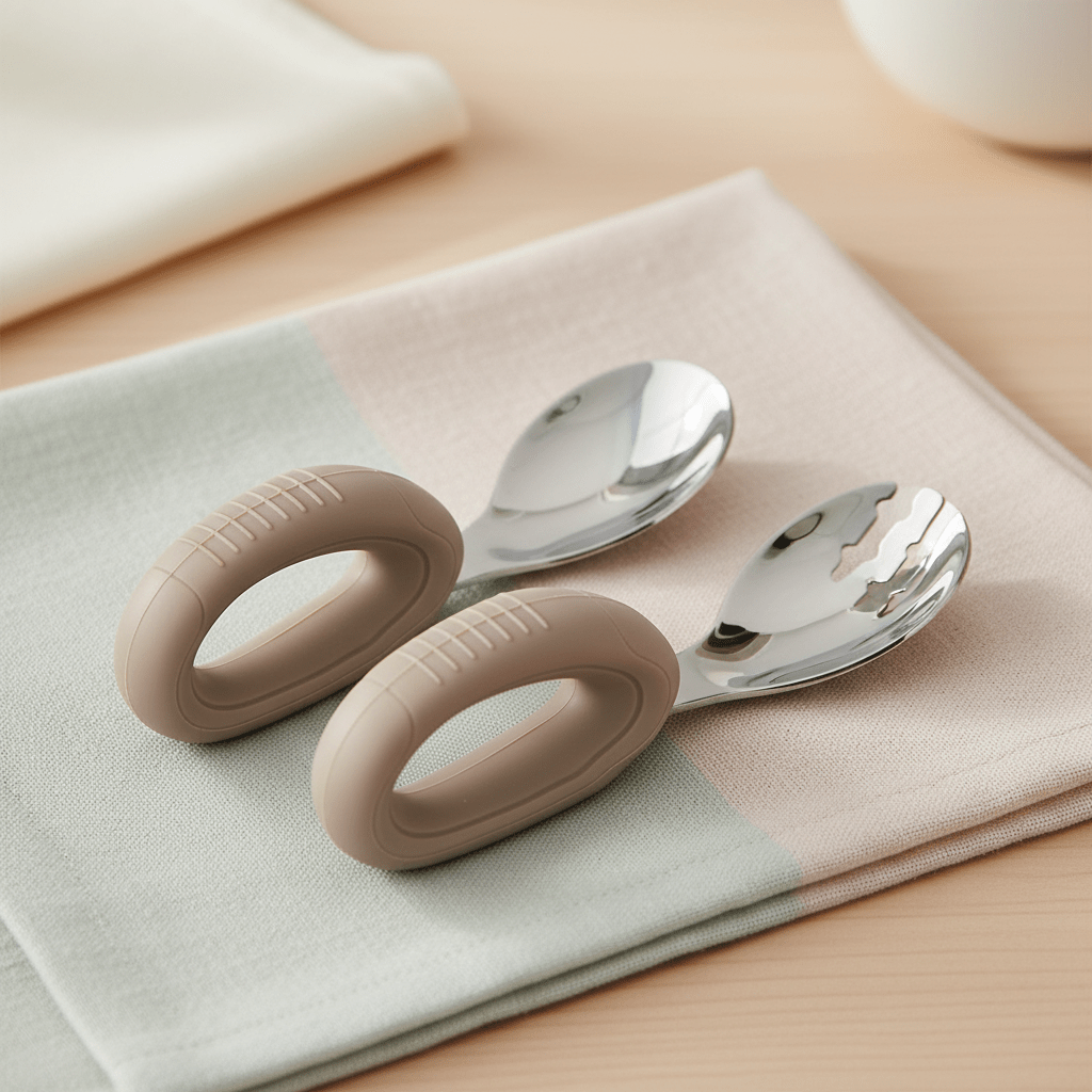 couverts bebe | Poignée grip