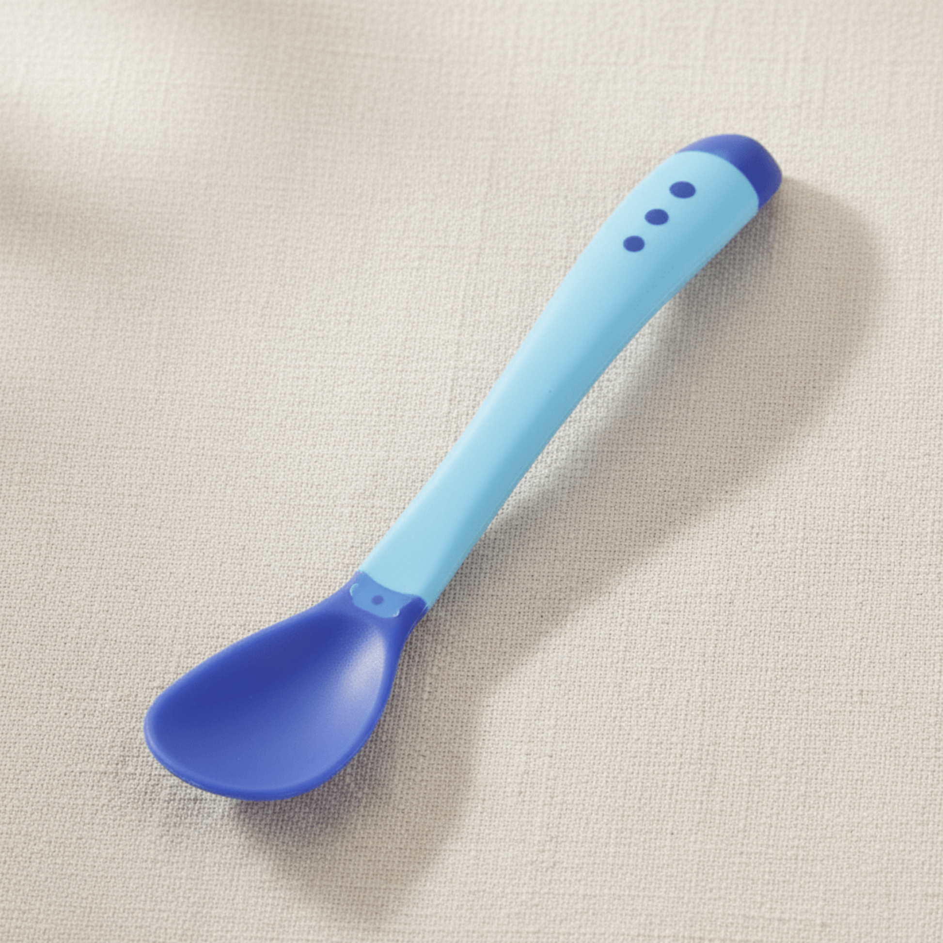cuillere bebe thermosensible bleue lot de 3