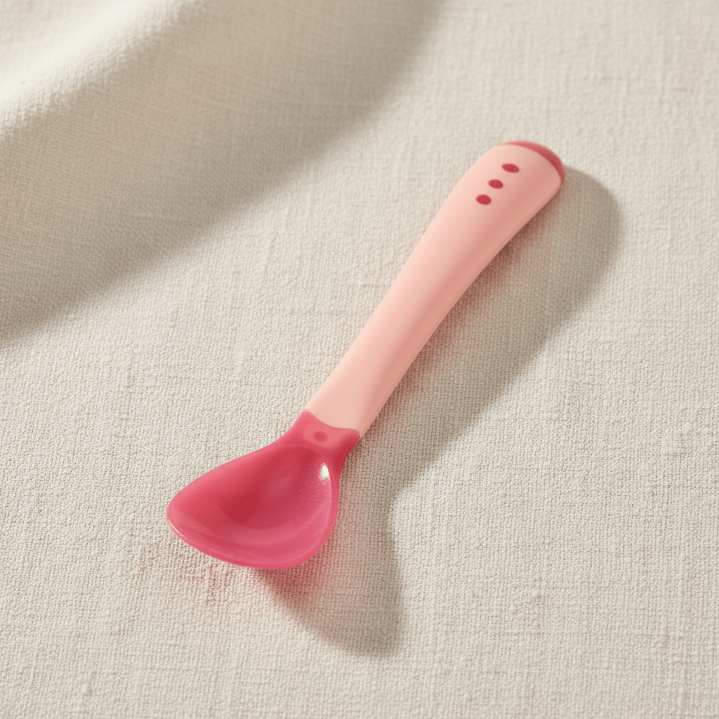 cuillere bebe thermosensible rose lot de 3