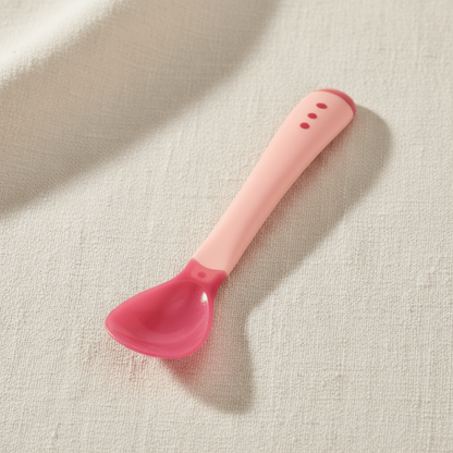 cuillere bebe thermosensible rose lot de 3