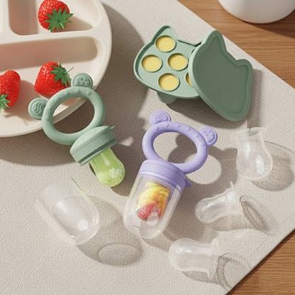 grignoteuse bebe remplies de fruits frais  ou glacés