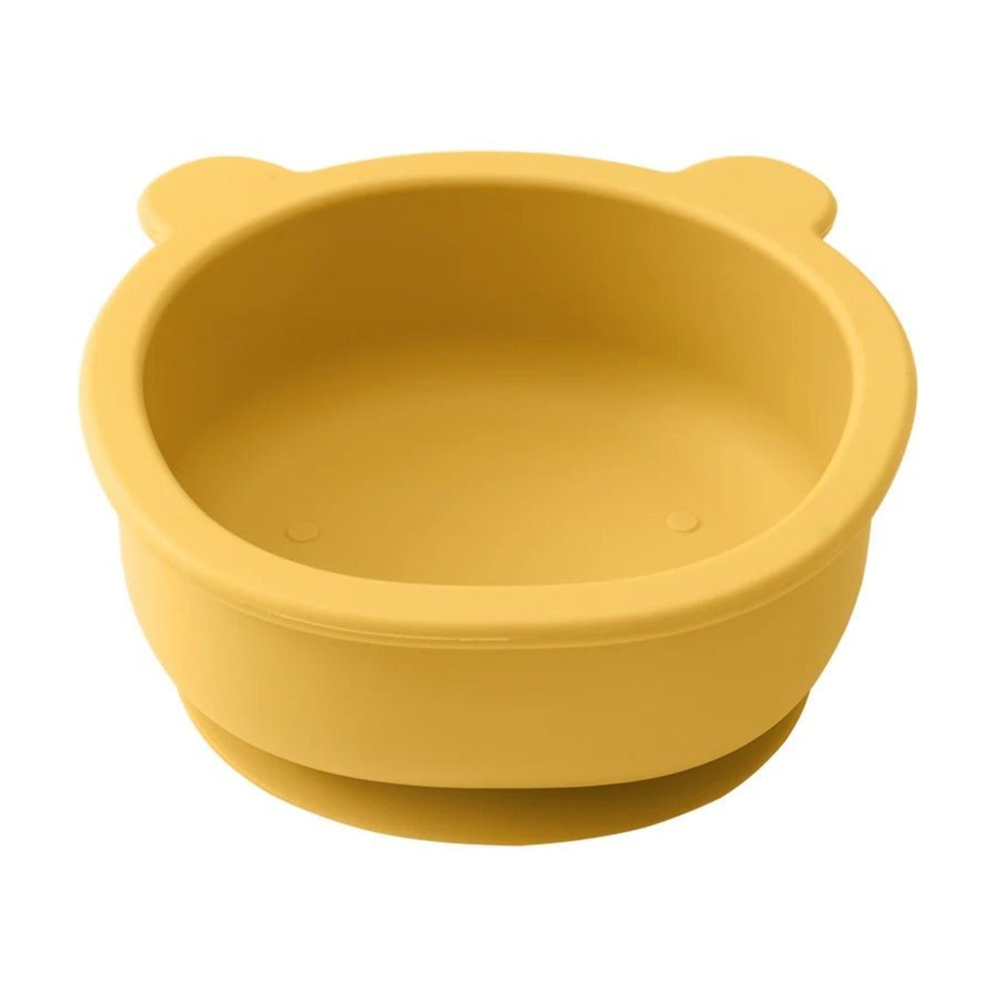 présentation de l'assiette pour bébé antidérapante ergonomique coloris jaune