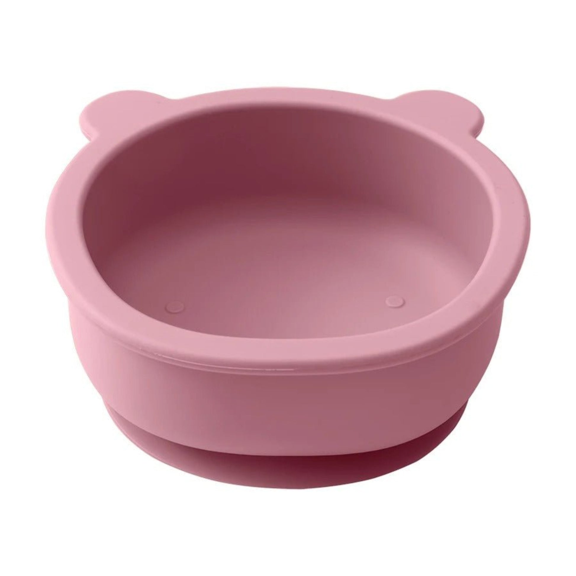 présentation de l'assiette pour bébé antidérapante ergonomique coloris rose